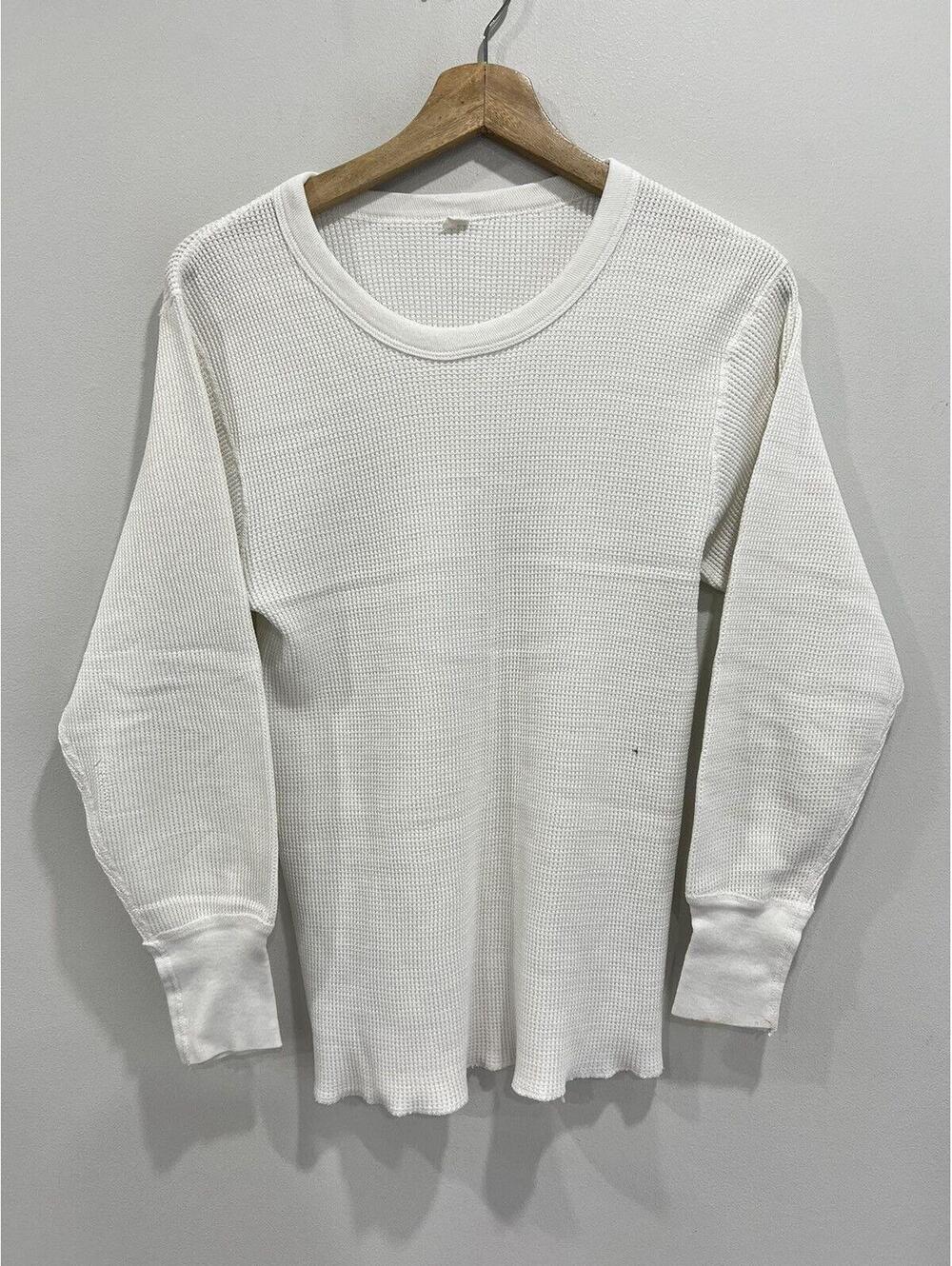 Vintage Thermal Longsleeve Shirt off white